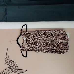 Leopard cheetah print luxe tank